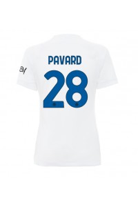 Fotbalové Dres Inter Milan Benjamin Pavard #28 Dámské Venkovní Oblečení 2023-24 Krátký Rukáv